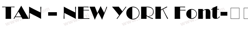 TAN – NEW YORK Font字体转换